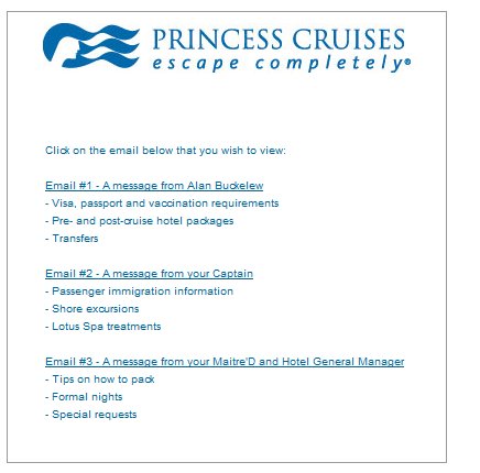 How can one use the Princess cruise personalizer?